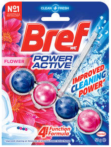 Bref Power Active Flower Blossom, Rim Block Toilet Cleaner, 50g
