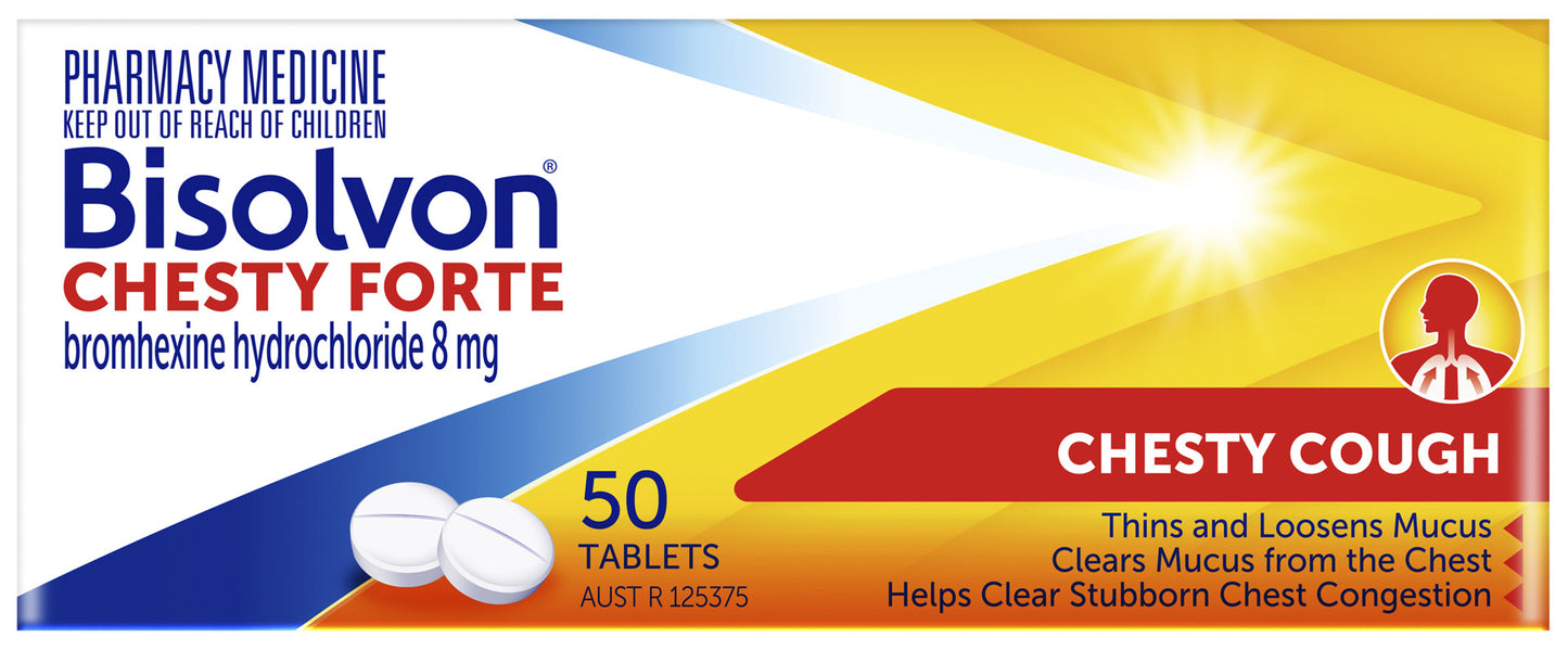 Bisolvon Chesty Forte 50 Tablets