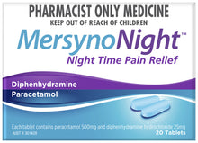 MersynoNight Pain Relief Tablets 20 Pack