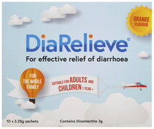 DiaRelieve Orange Flavour 10 Pack x 3.25g