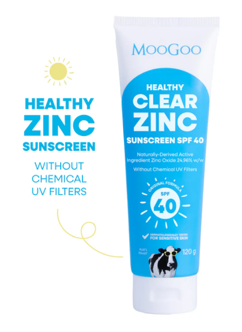 MooGoo Clear Zinc Sunscreen SPF 40 120G