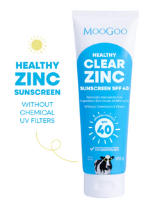 MooGoo Clear Zinc Sunscreen SPF 40 120G