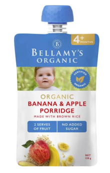 Bellamy's Organic Banana Apple Porridge 120g