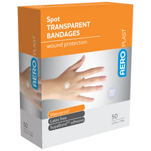 AERO PLAST SPOT TRANSPARENT BANDAGES WATERPROOF 2.25CM P50