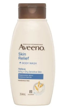 Aveeno Skin Relief Moisturising Fragrance Free Body Wash Soothe & Relieve Itchy Dry Sensitive Skin
